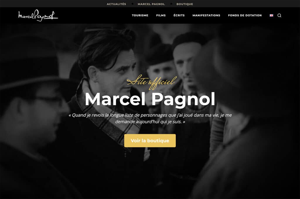 Refonte du site internet de Marcel Pagnol par Têtes à Clics.